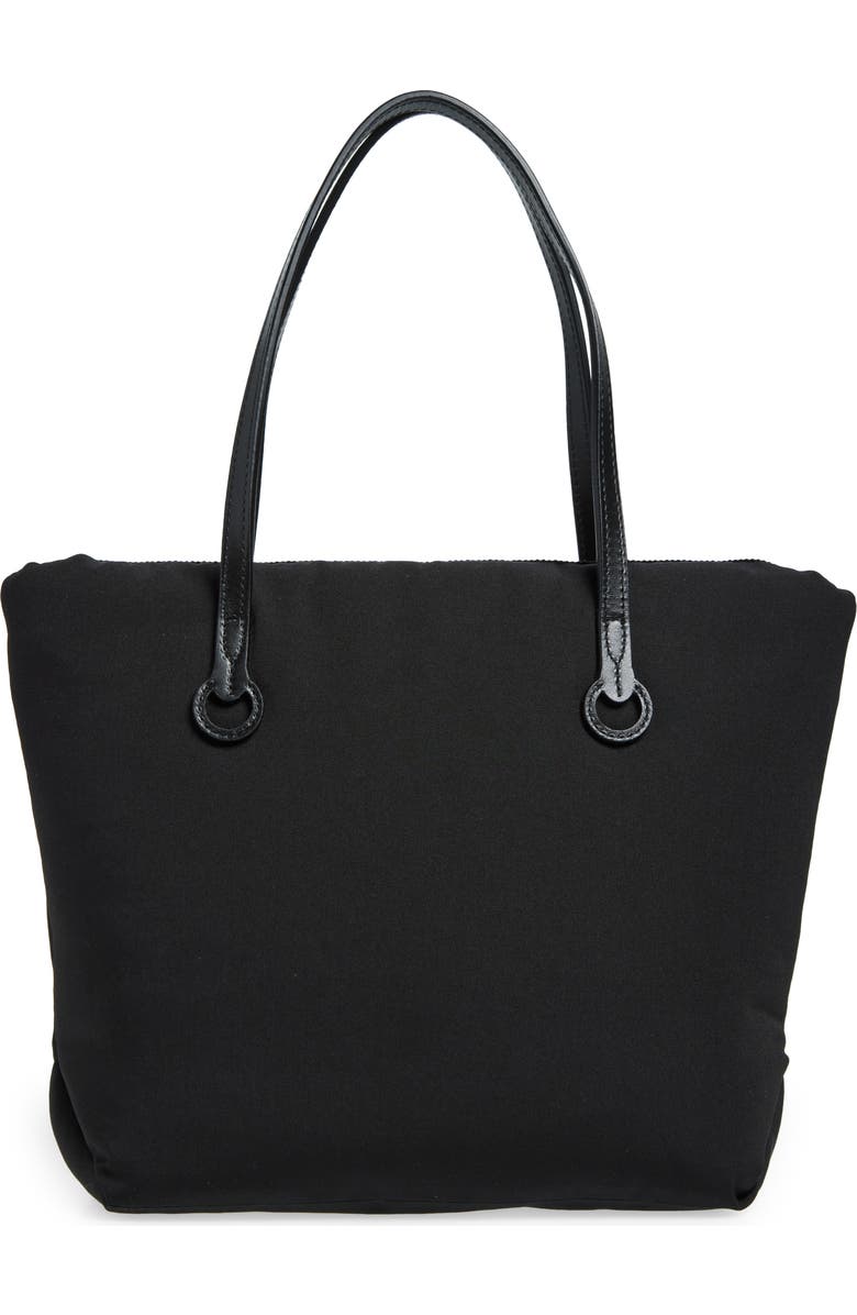 JW Anderson Small Anchor Puffy Canvas Tote, Alternate, color, Black