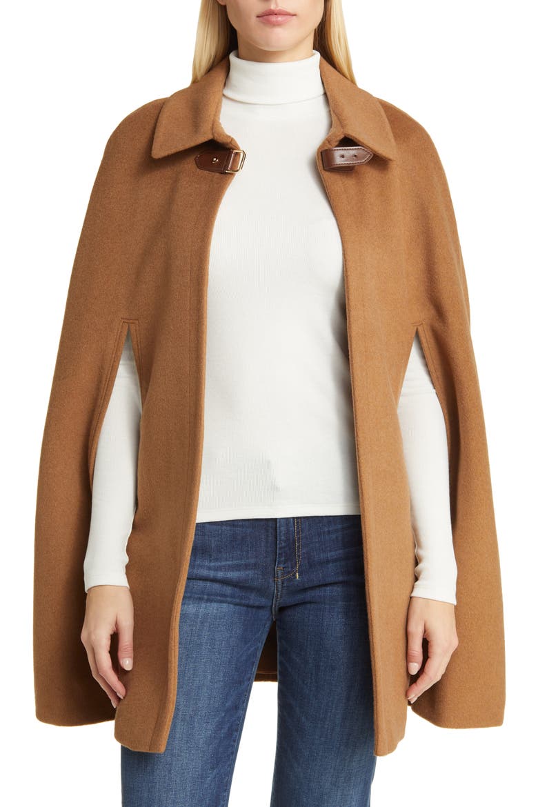 Wool Blend Cape, Alternate, color, NEW VICUNA