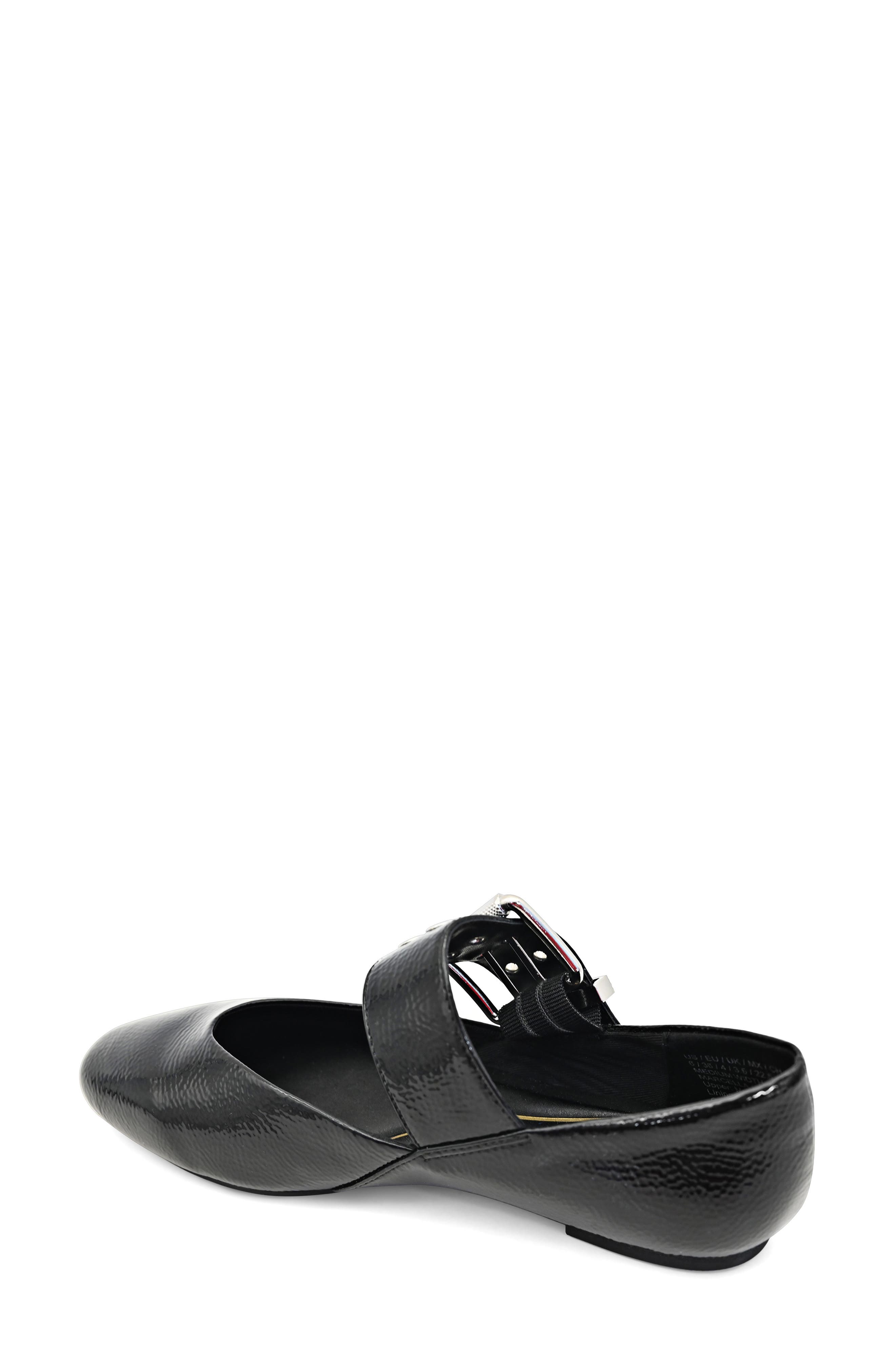 Kenneth Cole Marcella Mary Jane Flat, Alternate, color, Black Patent