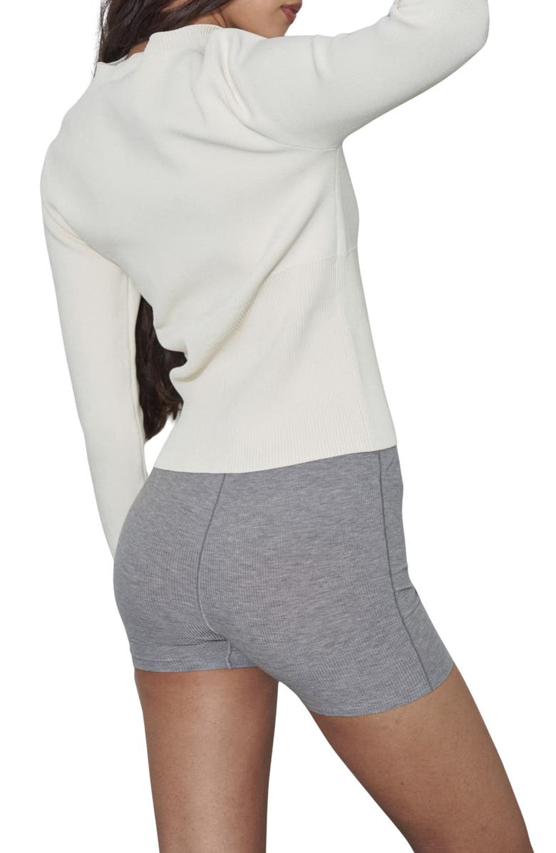 Find Me Now High Rib Waist Cardigan, Alternate, color, Off White