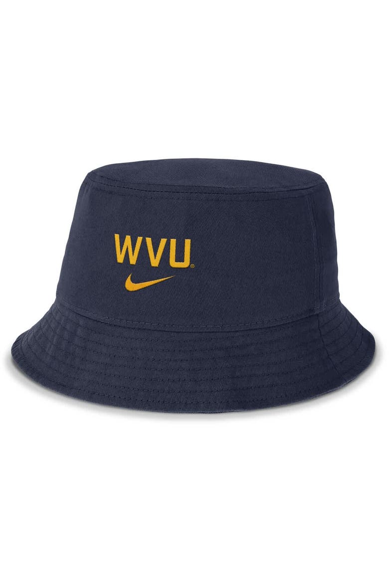 Men's Nike Navy West Virginia Mountaineers Apex Primetime Bucket Hat, Main, color, Navy