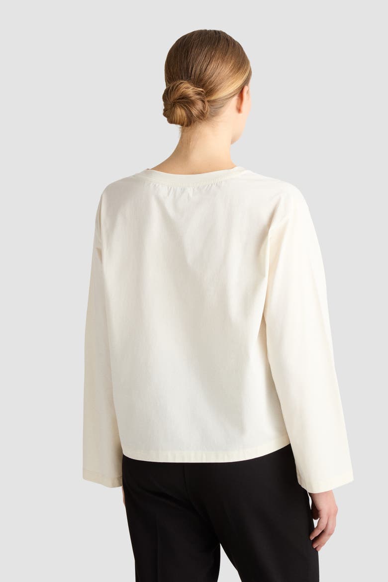 Thir Boxy Wide Sleeve Jersey Top, Alternate, color, Paper