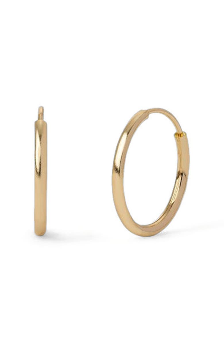 MADE BY MARY 14K Live In Hoop Earrings, Alternate, color, 14K Solid Gold