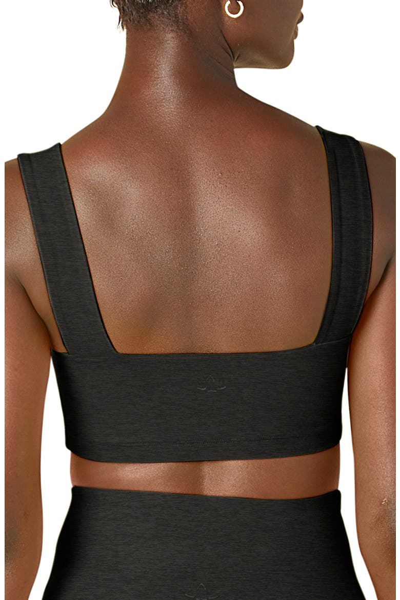 Spacedye Square Neck Sports Bra, Alternate, color, DARKEST NIGHT