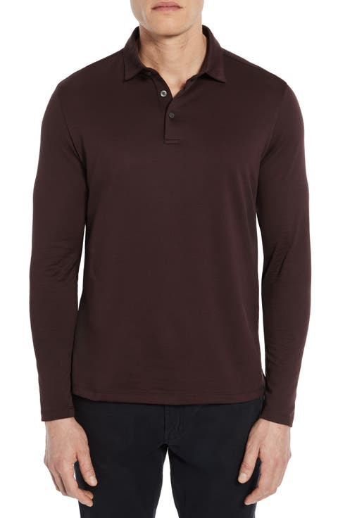 Luciano Long Sleeve Twill Polo