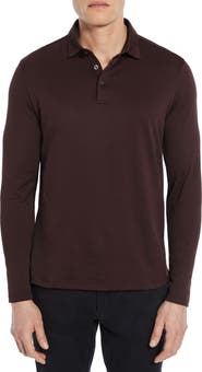 Robert Barakett Luciano Long Sleeve Twill Polo