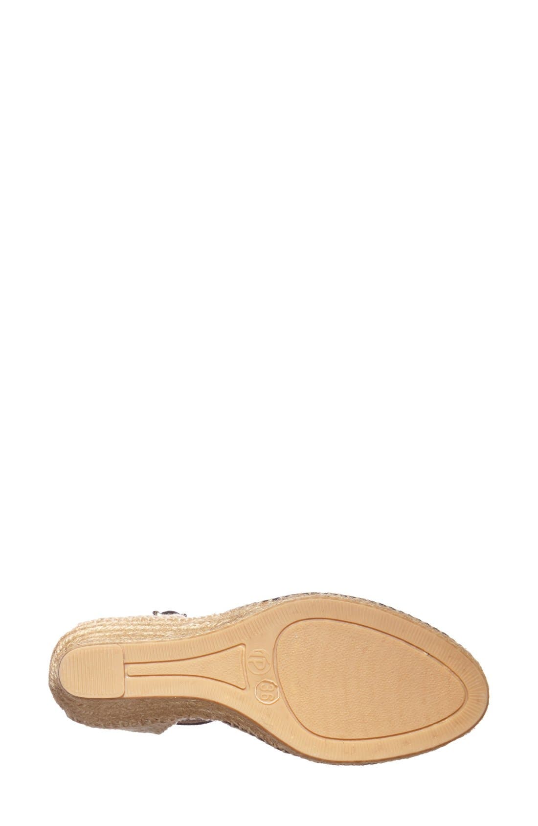'Caldes' Linen Wedge Sandal - image 2