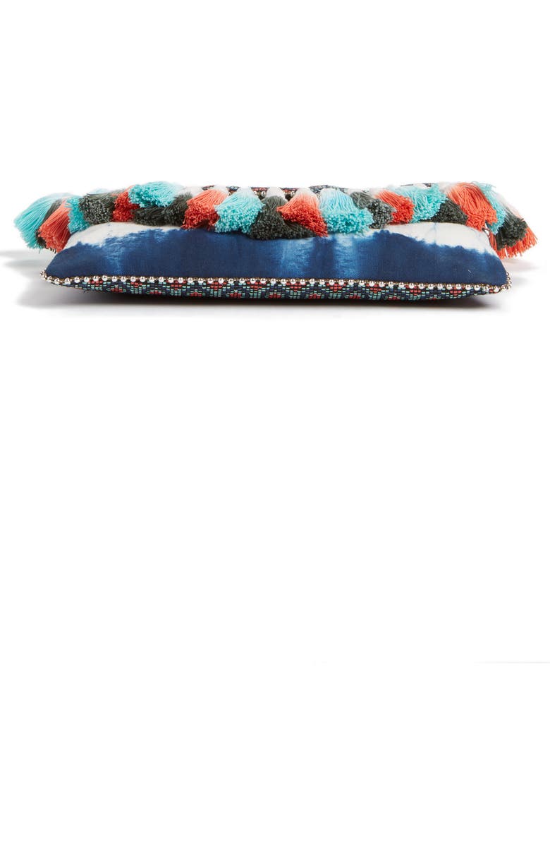 STEVEN by Steve Madden Josa Tassel & Bead Clutch, Alternate, color,