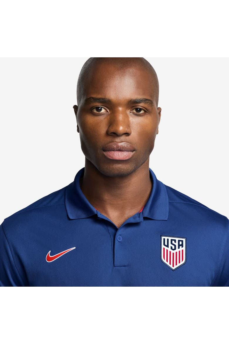 Men's Nike  Blue USMNT Victory Performance Polo, Alternate, color, Blue