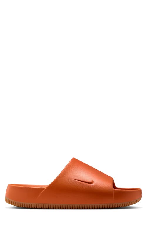 Nike Calm Slide Sandal In Orange