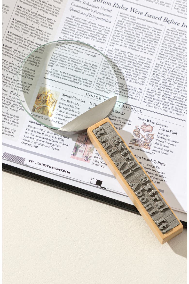 Hot Off the Press Magnifying Glass, Alternate, color, Multi