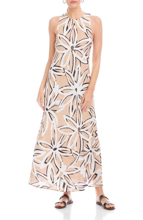 Dani Floral Sleeveless Maxi Dress