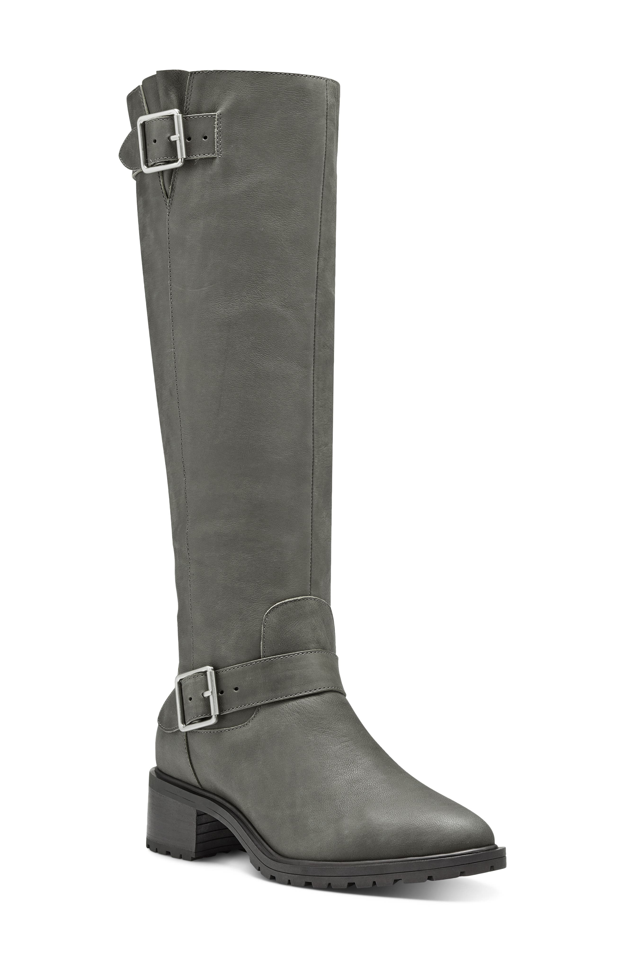 Jarney Knee High Boot, Main, color, FOSSIL GREY LEATHER