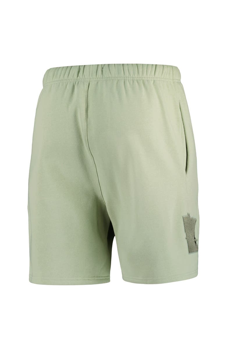PRO STANDARD Men's Pro Standard Green Minnesota Twins Neutral Fleece Shorts, Alternate, color, Green