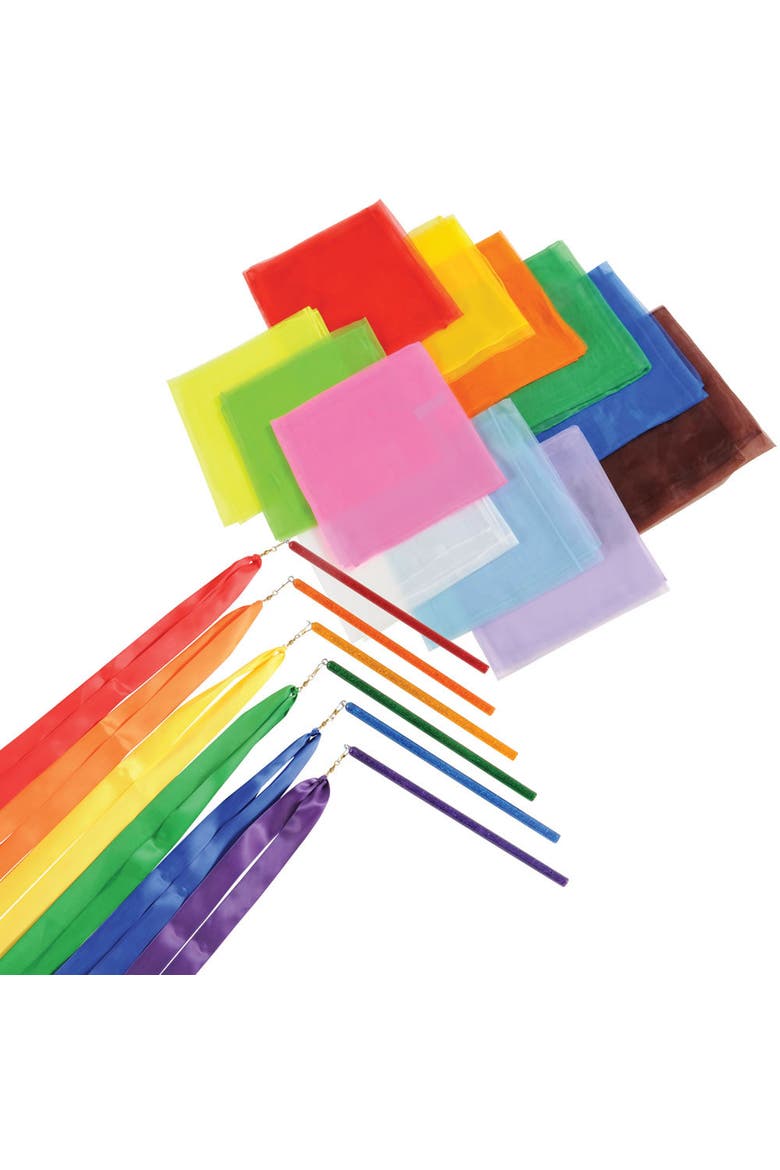 Scarves and Ribbons Set, Main, color, Multicolored