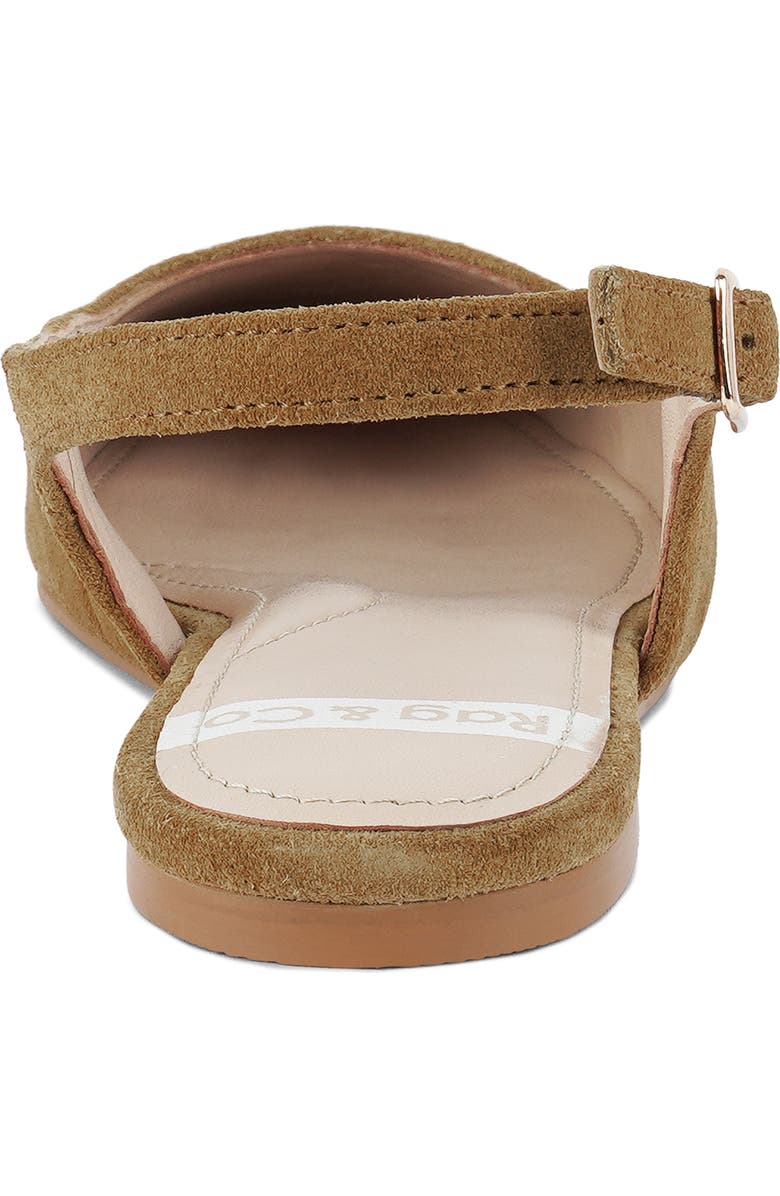 Rag & Co Sozani Slingback Flat, Alternate, color, Tan
