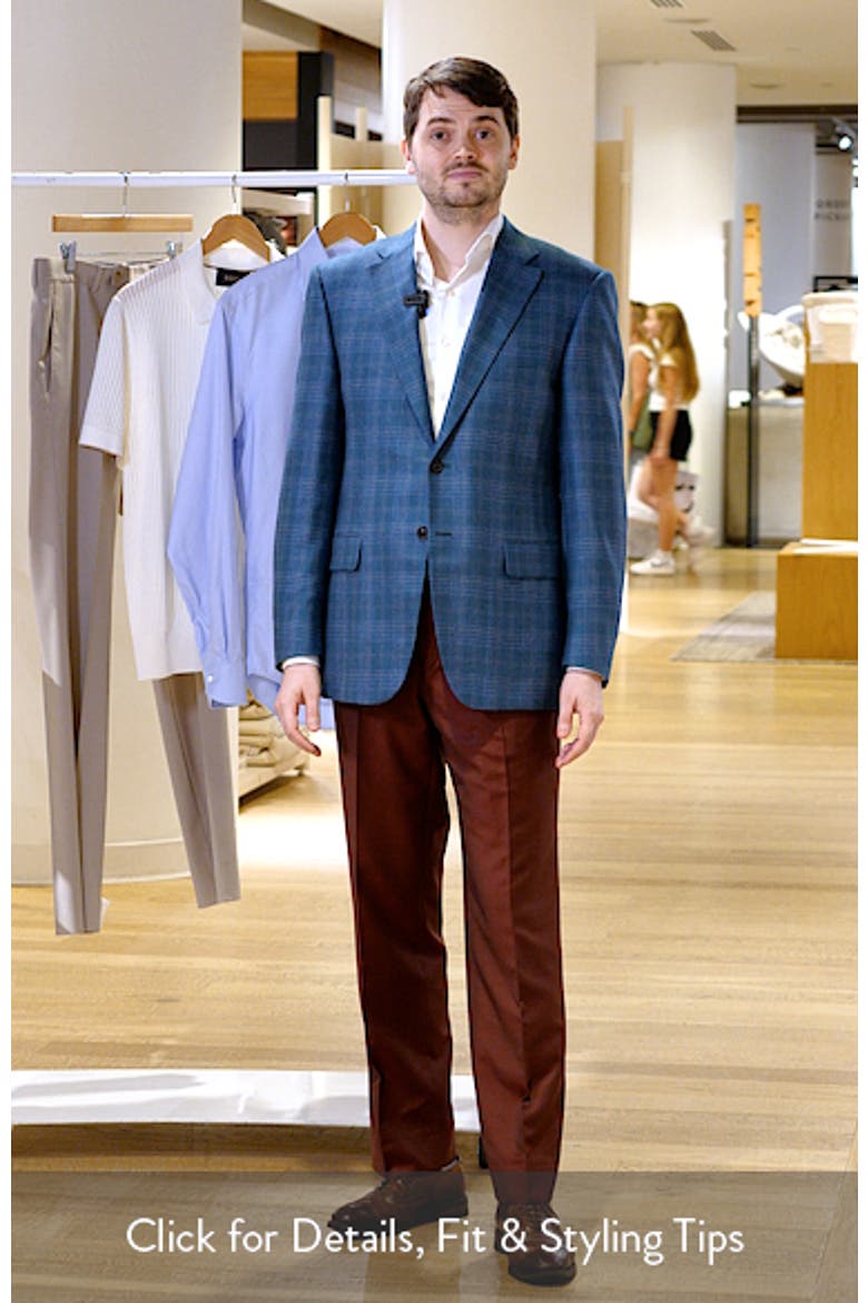 Siena Regular Fit Green Plaid Silk & Cashmere Sport Coat video