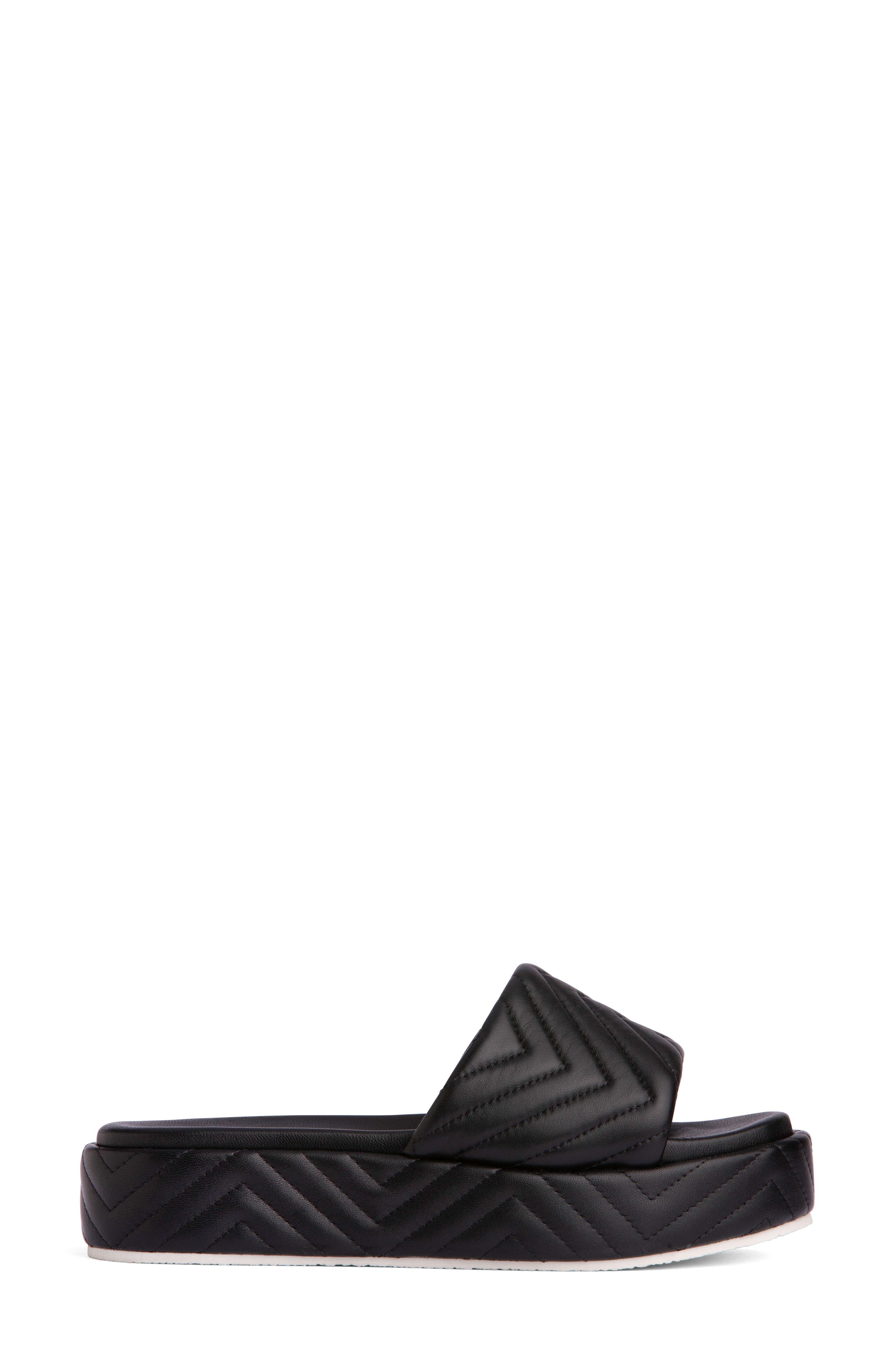 BEAUTIISOLES Deedee Platform Slide Sandal, Alternate, color, Black
