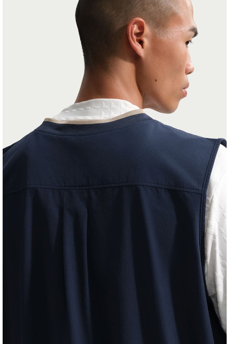 Wind Dri-FIT Oversize Vest, Alternate, color, COLLEGE NAVY/ LIMESTONE