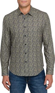 Brooklyn Brigade Ornate Print Woven Long Sleeve Basic