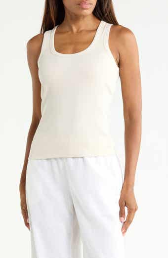Scoop Neck Ribbed Tank