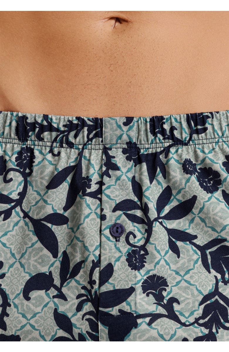 Hanro Cotton Sporty Cotton Boxer, Alternate, color, Moonshine Tiles