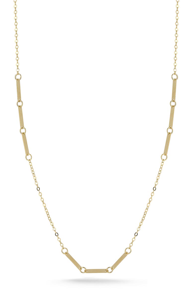 Ember Fine Jewelry 14K Gold Bar Necklace, Main, color, 