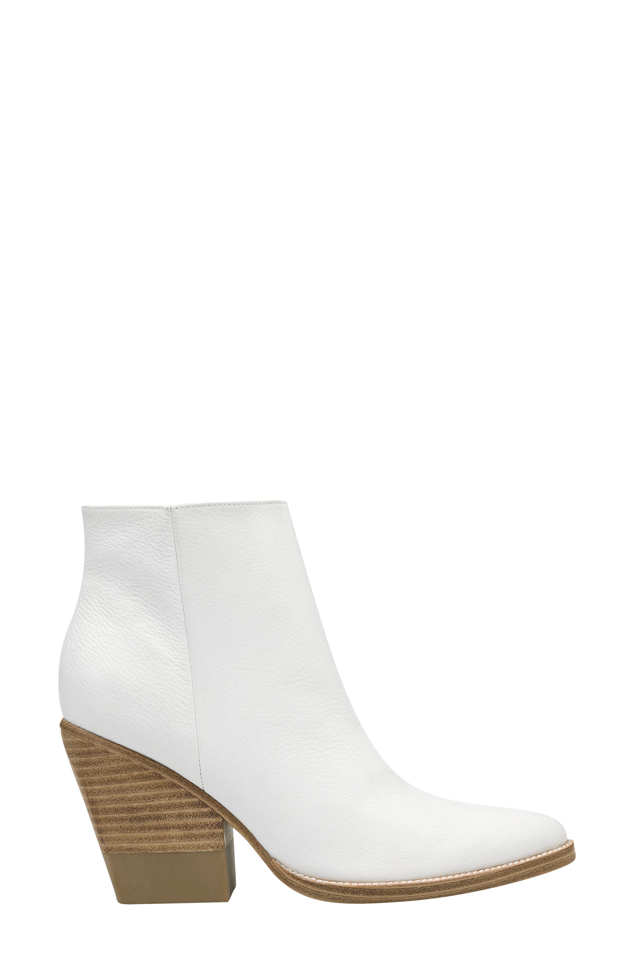 Bellen Bootie, Alternate, color, WHITE LEATHER