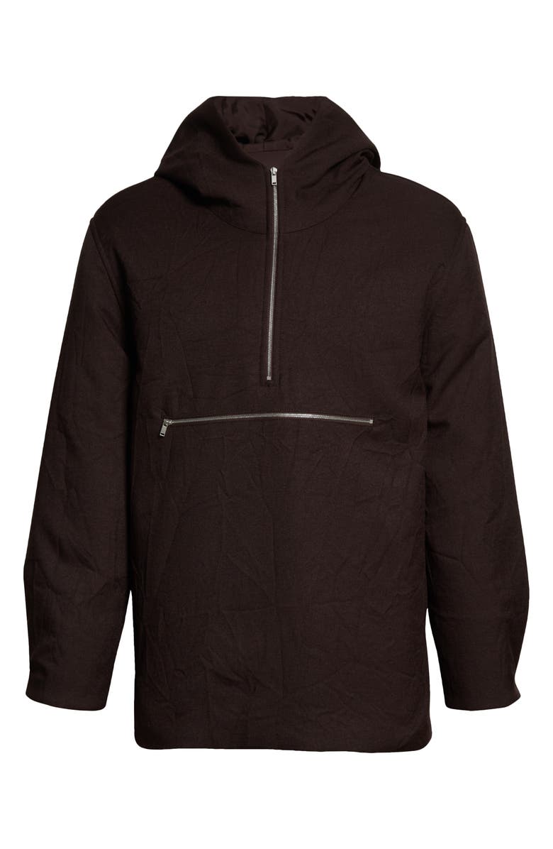 Jil Sander Half Zip Hooded Jacket, Alternate, color, 