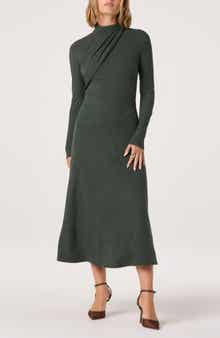 ASTR the Label Long Sleeve Mock Neck Dress