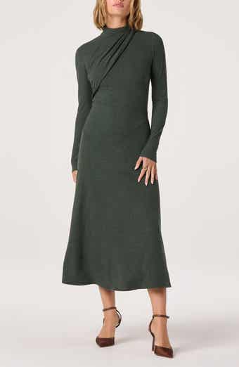 ASTR the Label Long Sleeve Mock Neck Dress