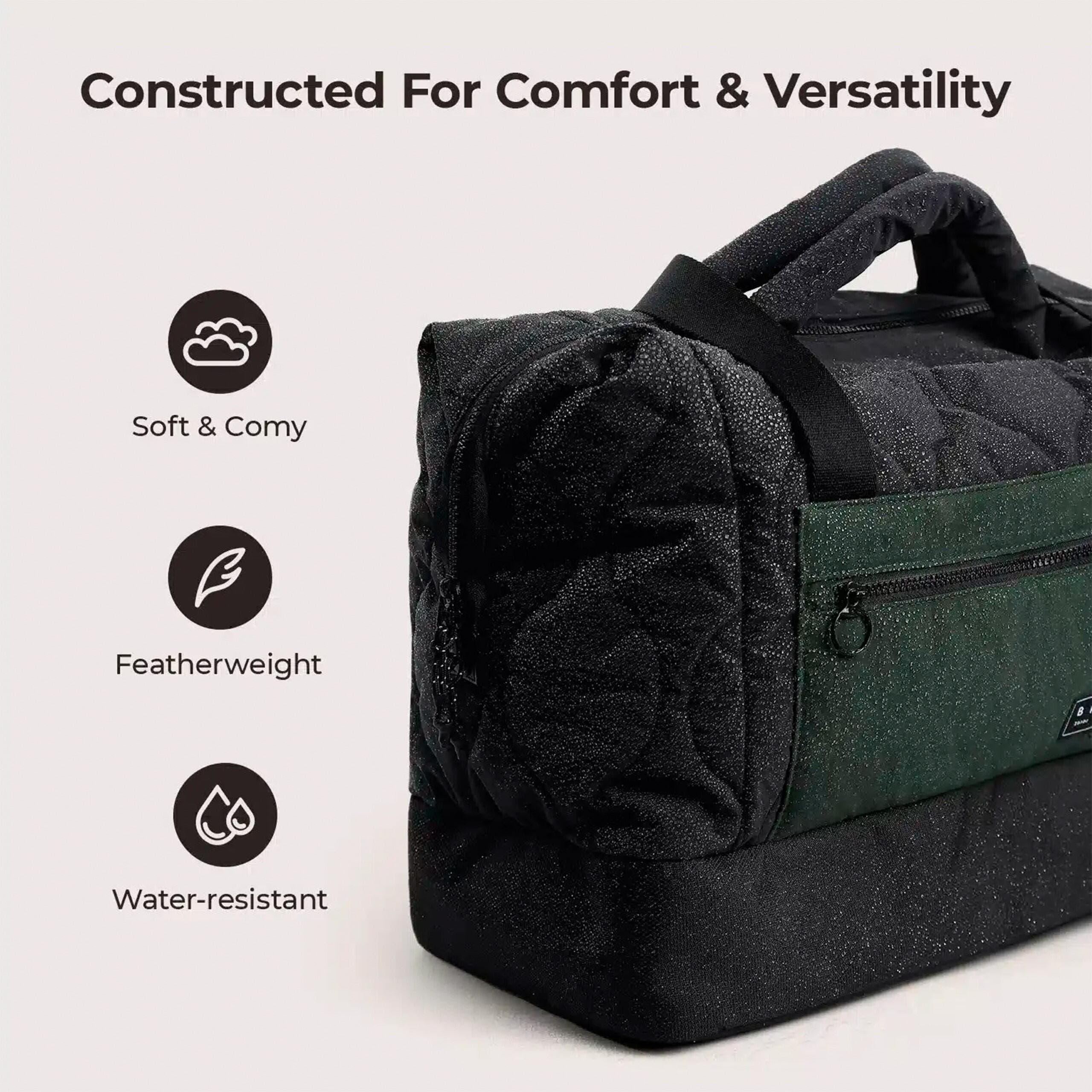 Bagsmart Paz 34L Laptop Duffle with Shoe Compartment, Alternate, color, Black