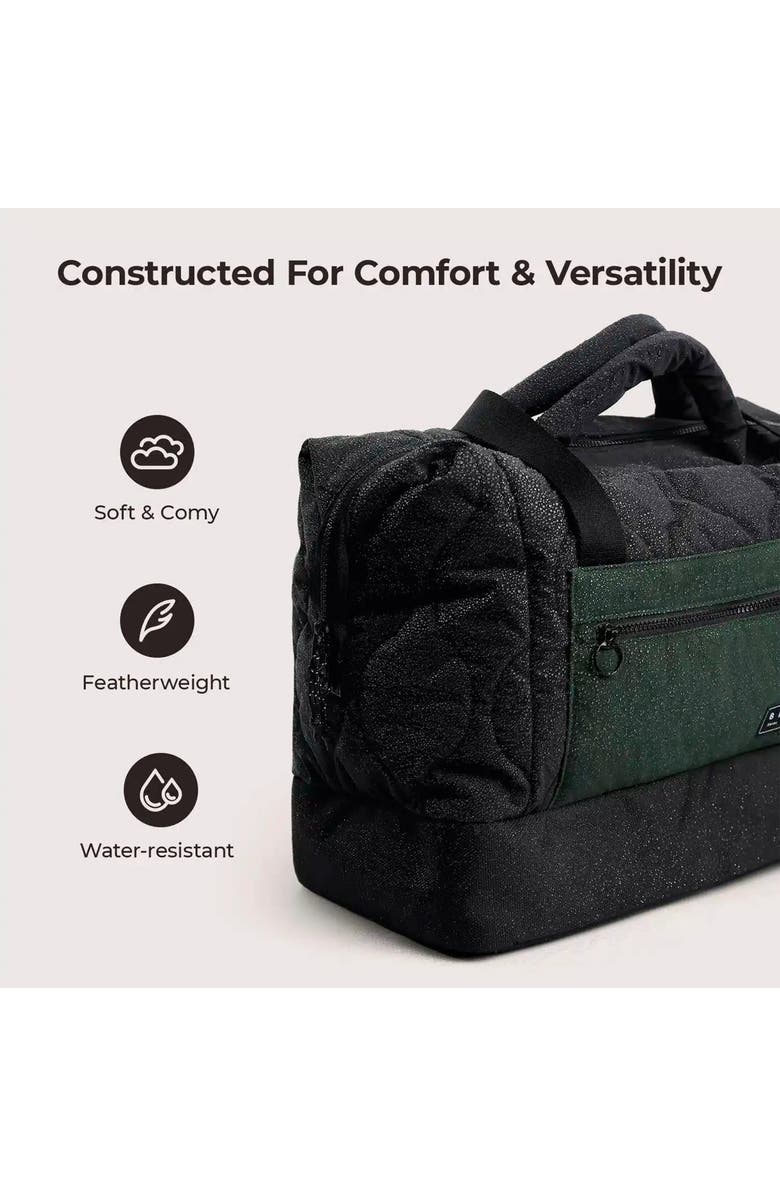 Bagsmart Paz 34L Laptop Duffle with Shoe Compartment, Alternate, color, Black