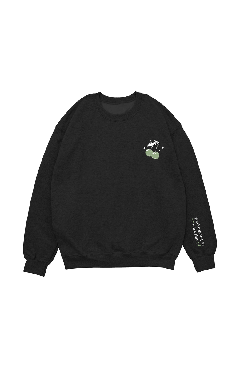 Cherrypick Everyday Mom Crewneck, Main, color, Black
