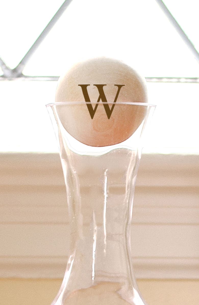 Cathy's Concepts 'Tipsy' Monogram Wine Decanter & Stemless Glasses, Alternate, color, 