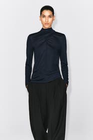 COS Fluid Scarf-Detail Top