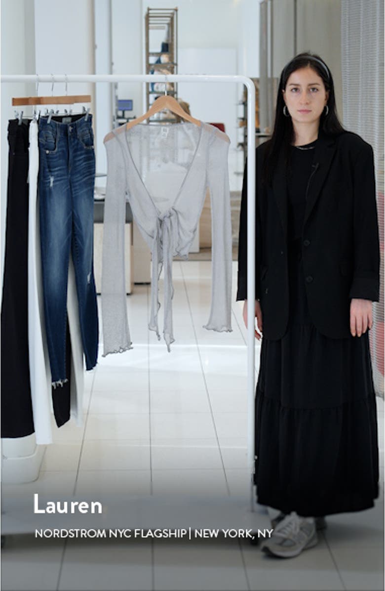 Sheer Tie Front Cardigan, sales video thumbnail