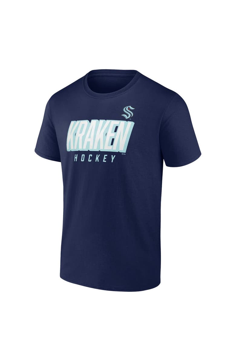 FANATICS Men's Fanatics  Deep Sea Blue Seattle Kraken T-Shirt, Alternate, color, 