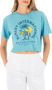 Hurley Burro Boxy Crop Cotton Graphic T-Shirt
