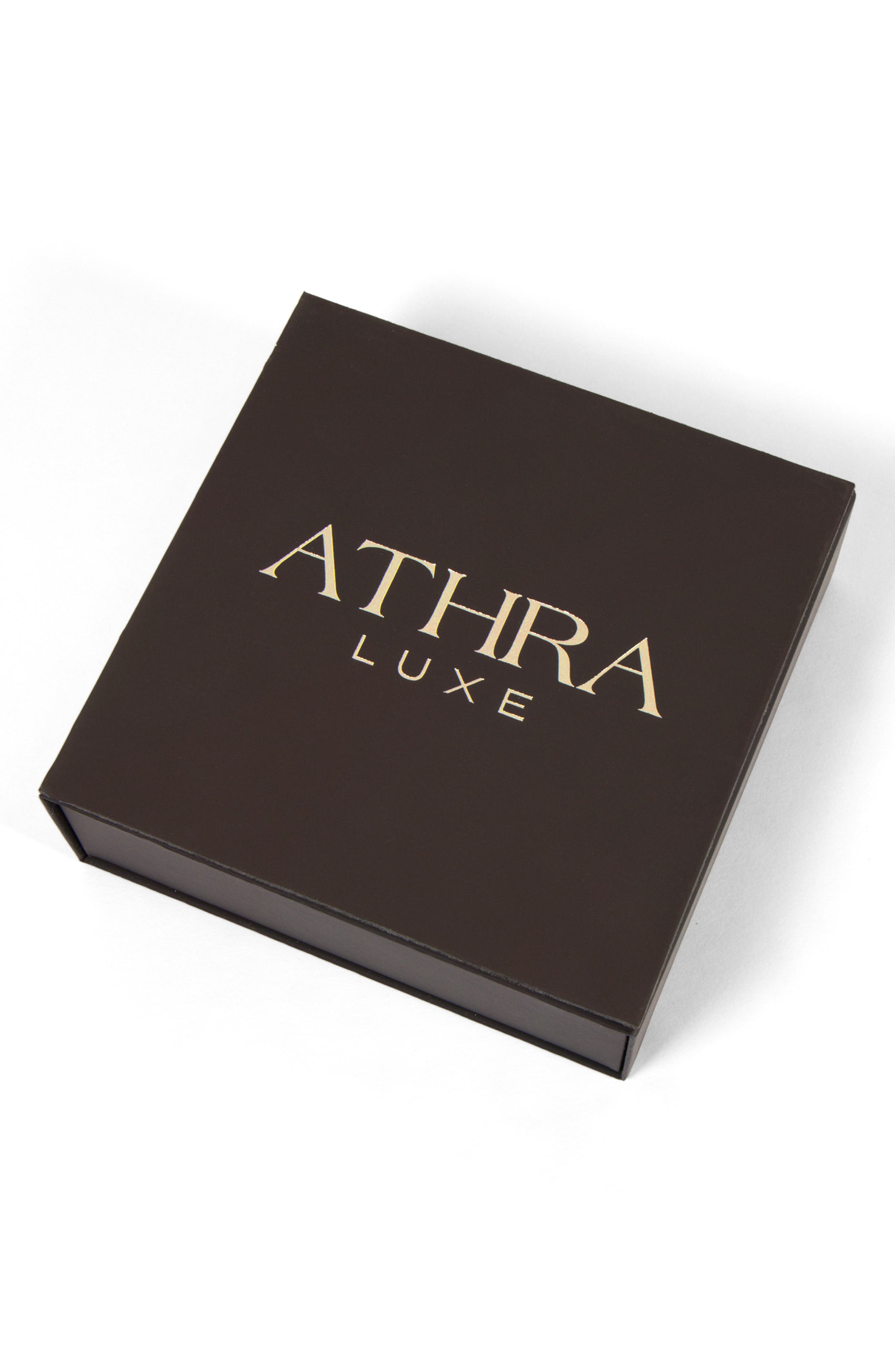 ATHRA LUXE Modern Muse CZ Marquise Charm Hoop Earrings (Women) | Nordstrom