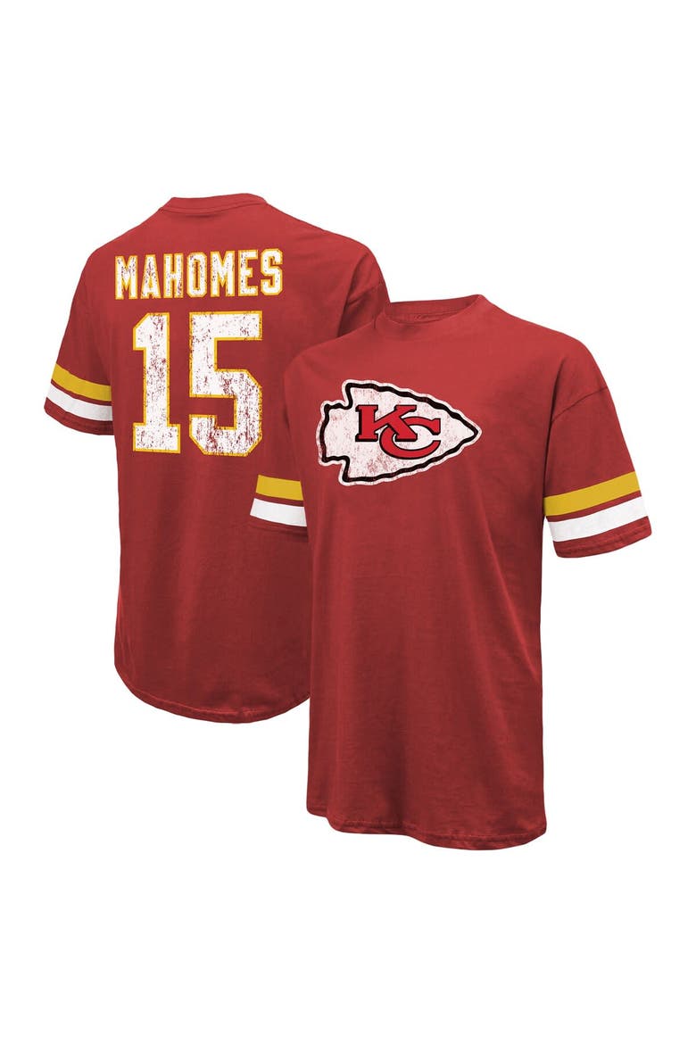 Men's Majestic Threads Patrick Mahomes Red Kansas City Chiefs Name & Number Oversize Fit T-Shirt, Main, color, Red