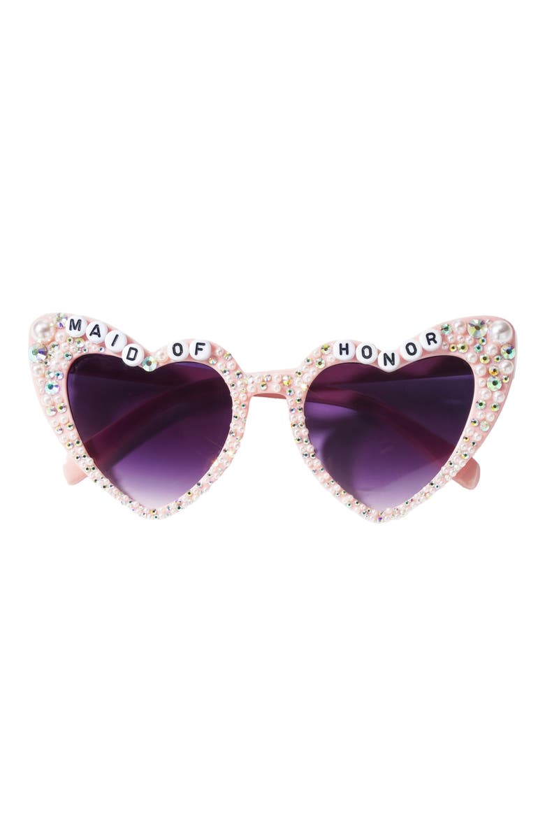 Untamed Petals Maid of Honor Sunnies, Main, color, White