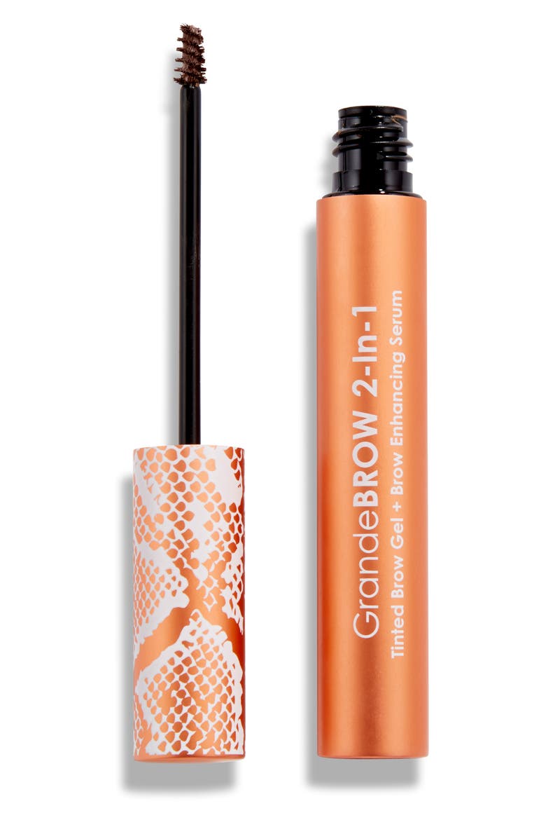 GrandeBROW 2-in-1 Tinted Brow Gel + Brow Enhancing Serum, Main, color, AUBURN