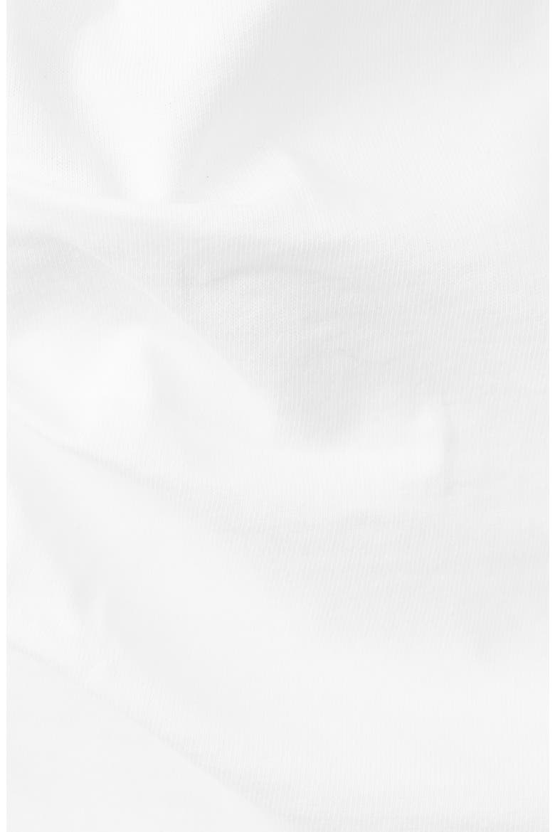 Ruched Side Cotton T-Shirt, Alternate, color, WHITE