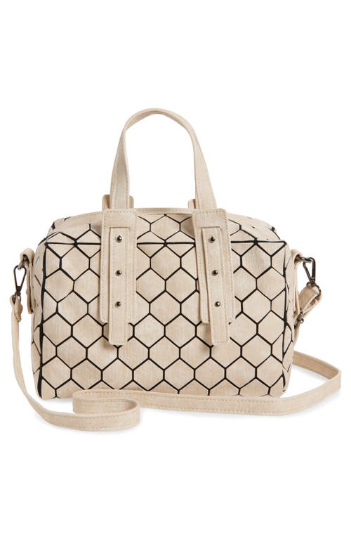 Patrizia Luca Chevron Geometric Duffle Satchel