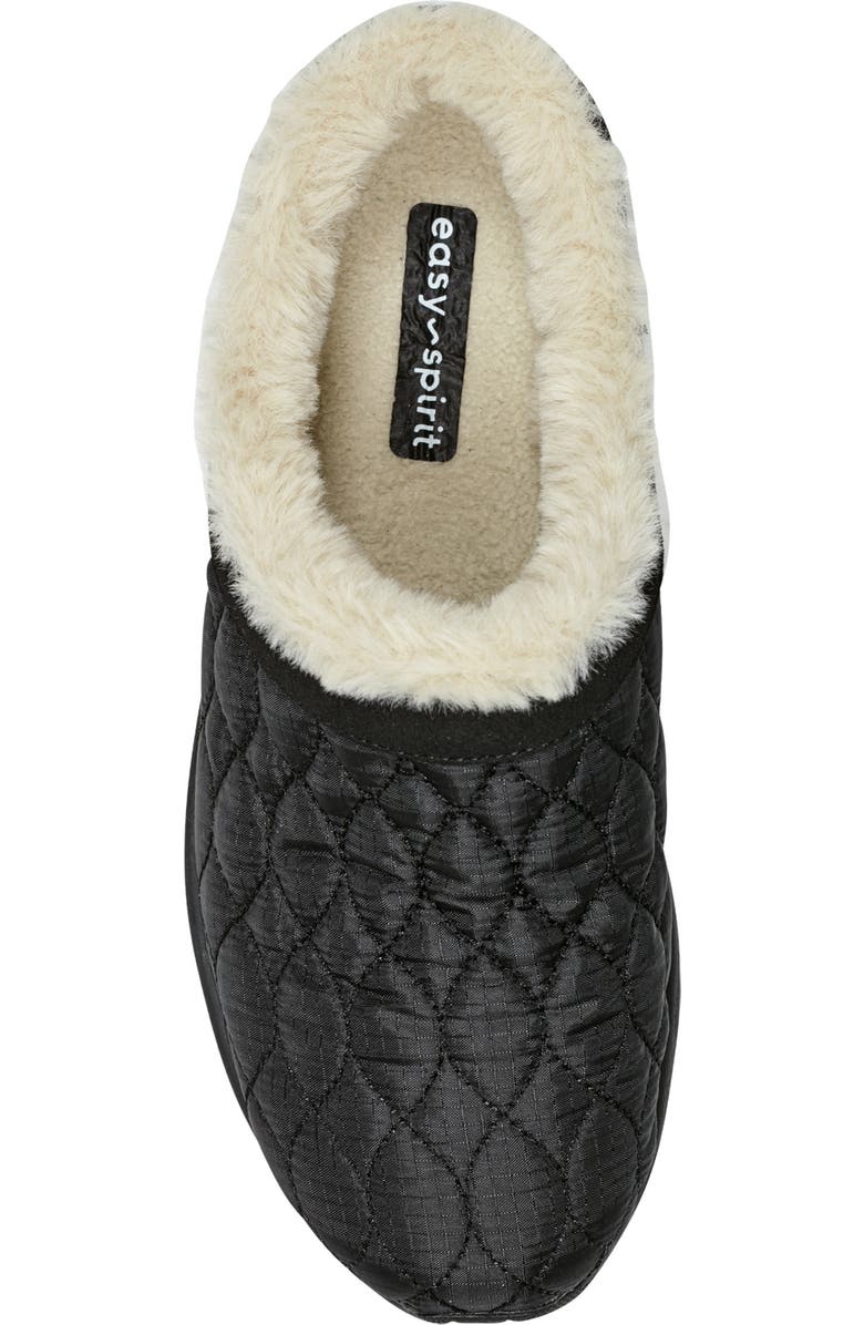 Easy Spirit Bimmy 2 Faux Fur Lined Clog, Alternate, color, Black