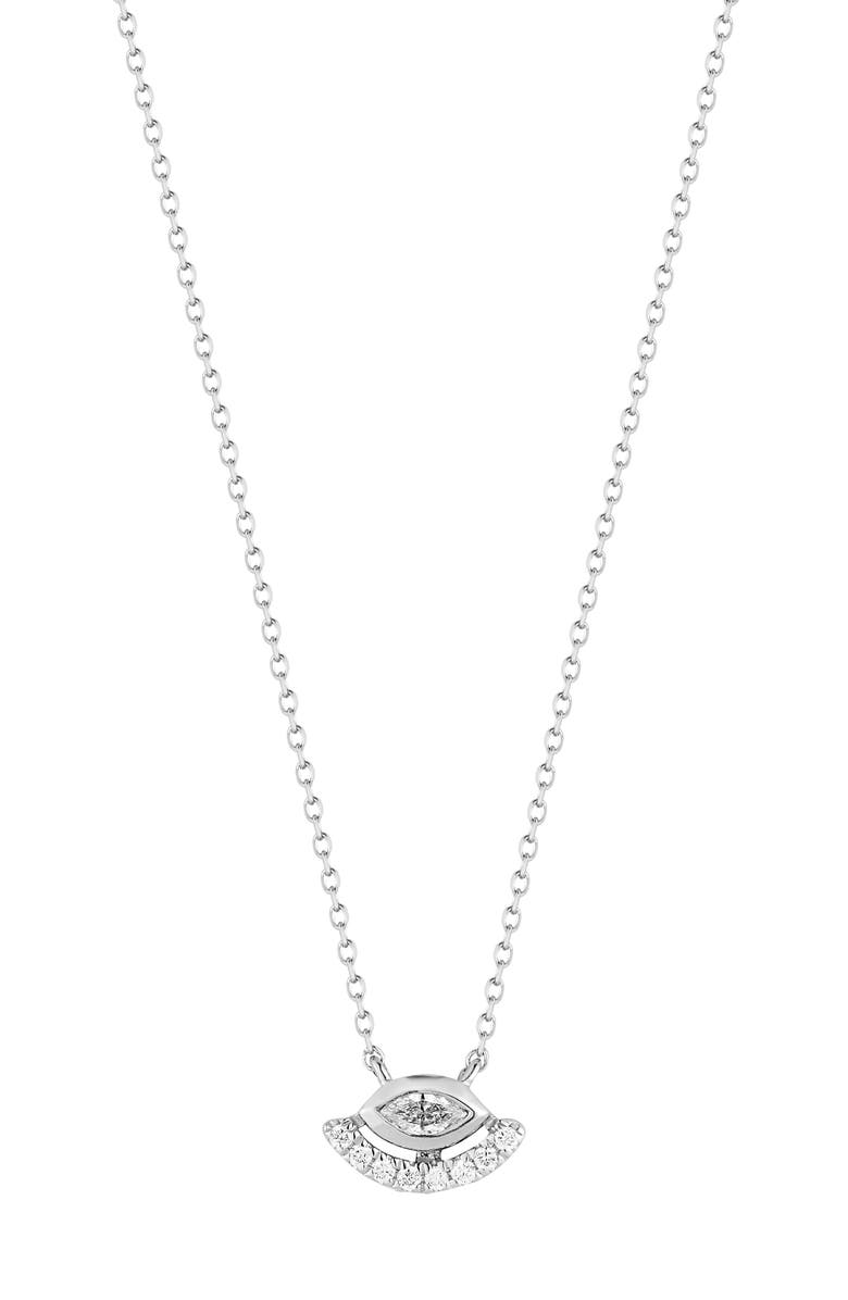 Dana Rebecca Designs Alexa Jordyn Diamond Evil Eye Pendant Necklace, Main, color, 