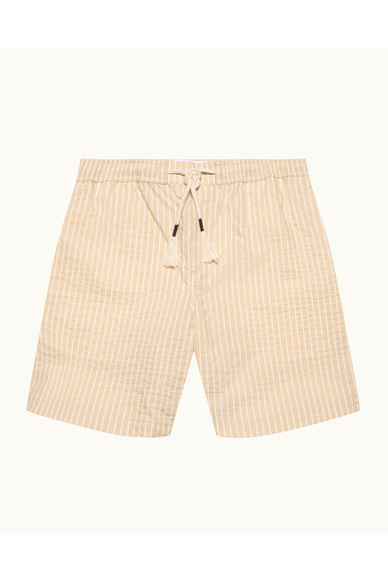 Sonoran Seersucker Relaxed Fit Seersucker Stripe Shorts, Alternate, color, BISCUIT/LATTE STRIPE