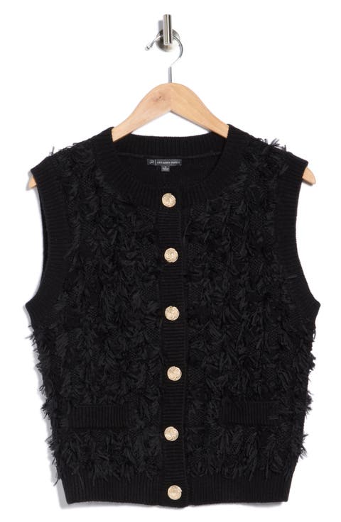 Textured Sweater Vest