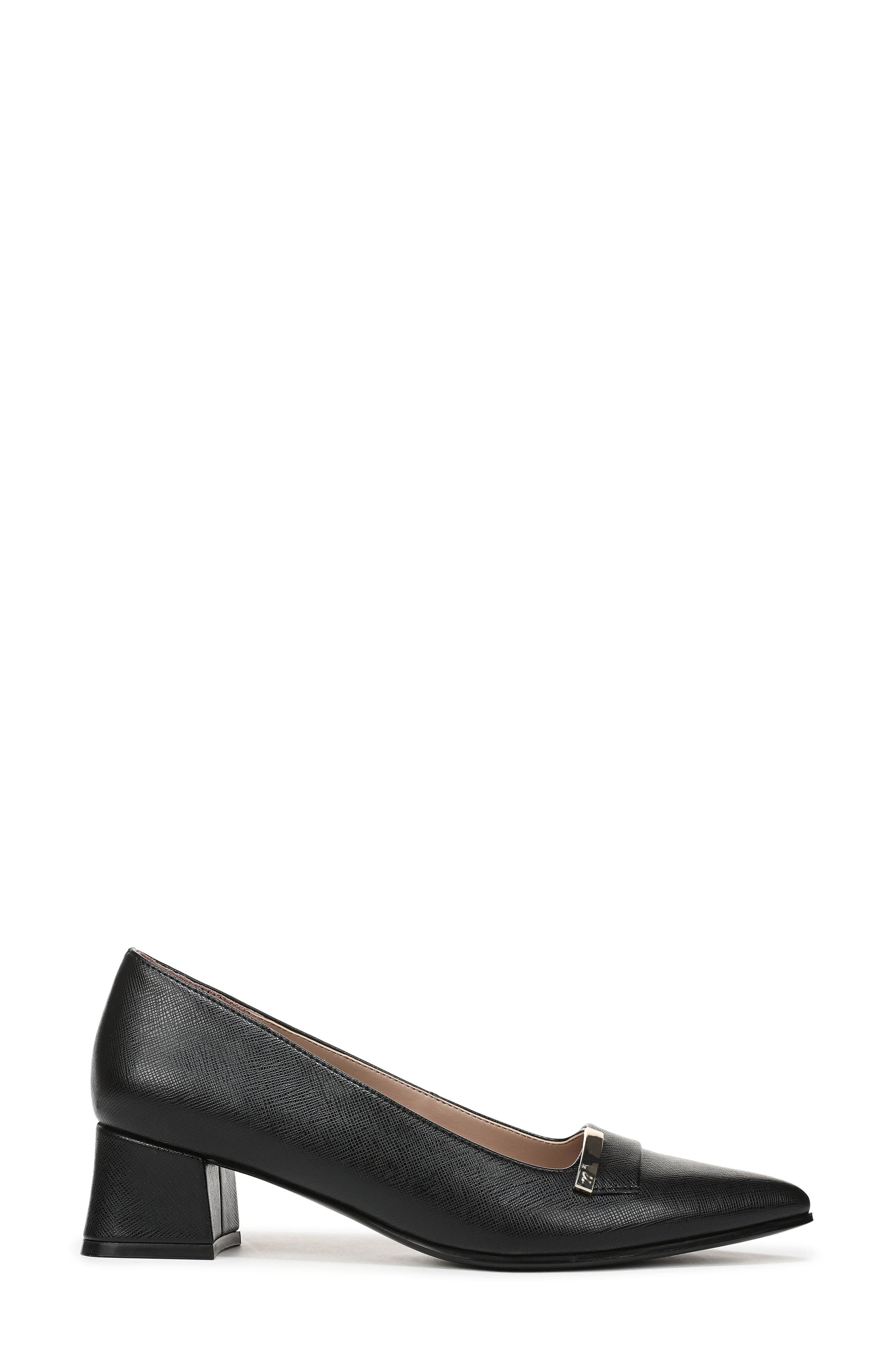 Avani Block Heel Pump - Wide Width Available, Alternate, color, BLACK FAUX LEATHER
